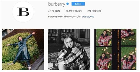 burberry su instagram|burberry instagram live.